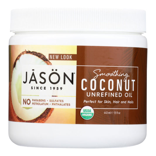 Jason Natural Products Coconut Oil - Organic - Virgin - 15 Fl Oz