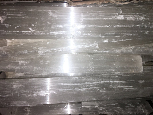 Super Extra Large Selenite Crystal Stick Log (13 - 15 Inches) Raw Gemstone Decor Supply