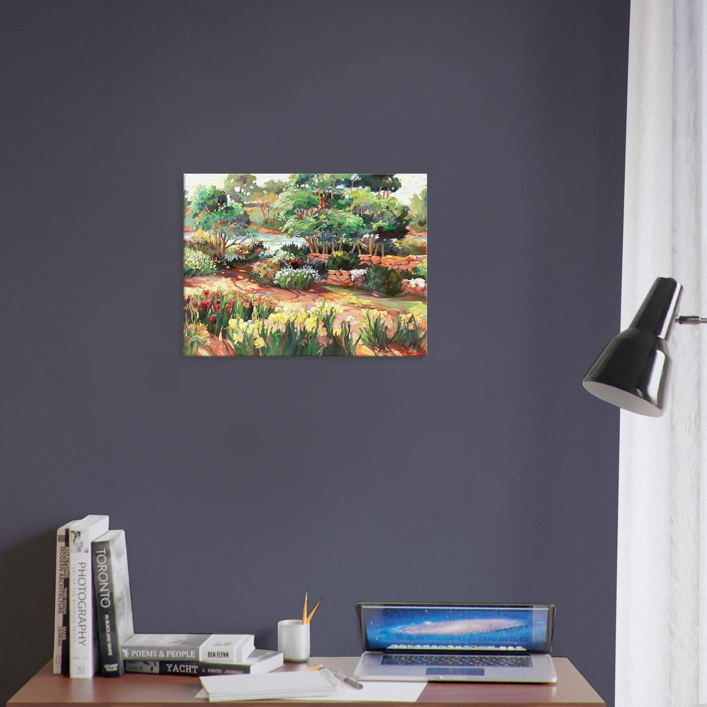 'Garden Symphony' Floral I 18x24 inch Art Print on Canvas I Original Artwork by American Artist Barbara Cleary