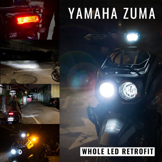 2022-2024 Yamaha Zuma LED Light Bulbs Replacement Package