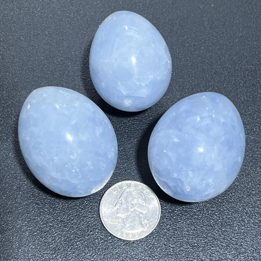 Blue Calcite Crystal Egg Carving Wholesale