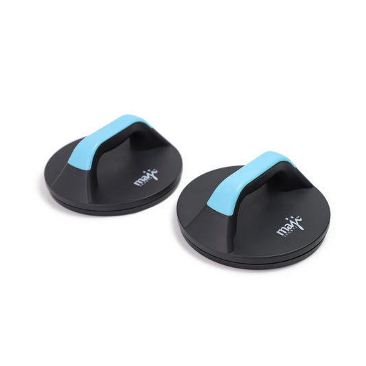 Maji Sports Rotating Push Up Handles - Black/Blue