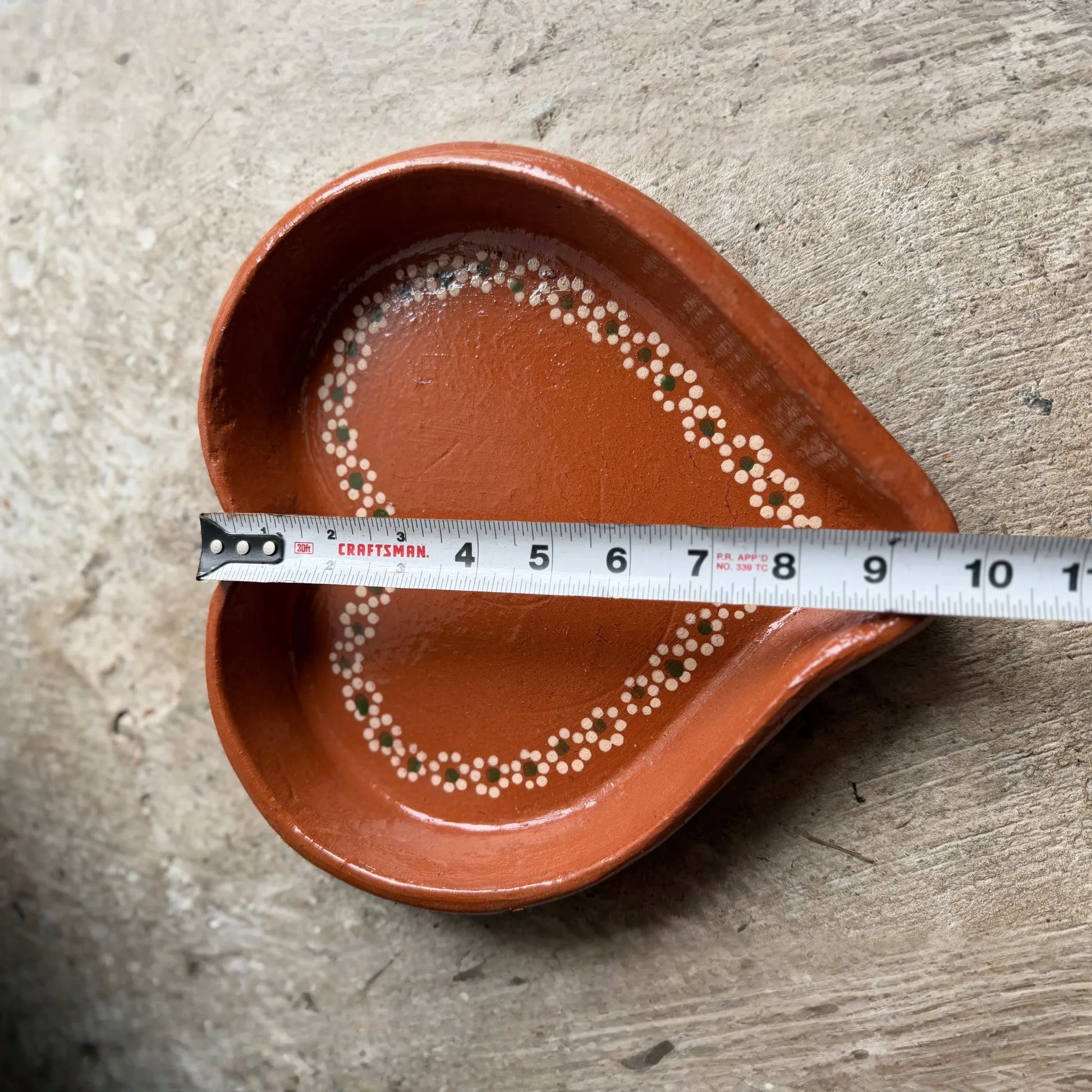 Heart-Shaped Barro Plate