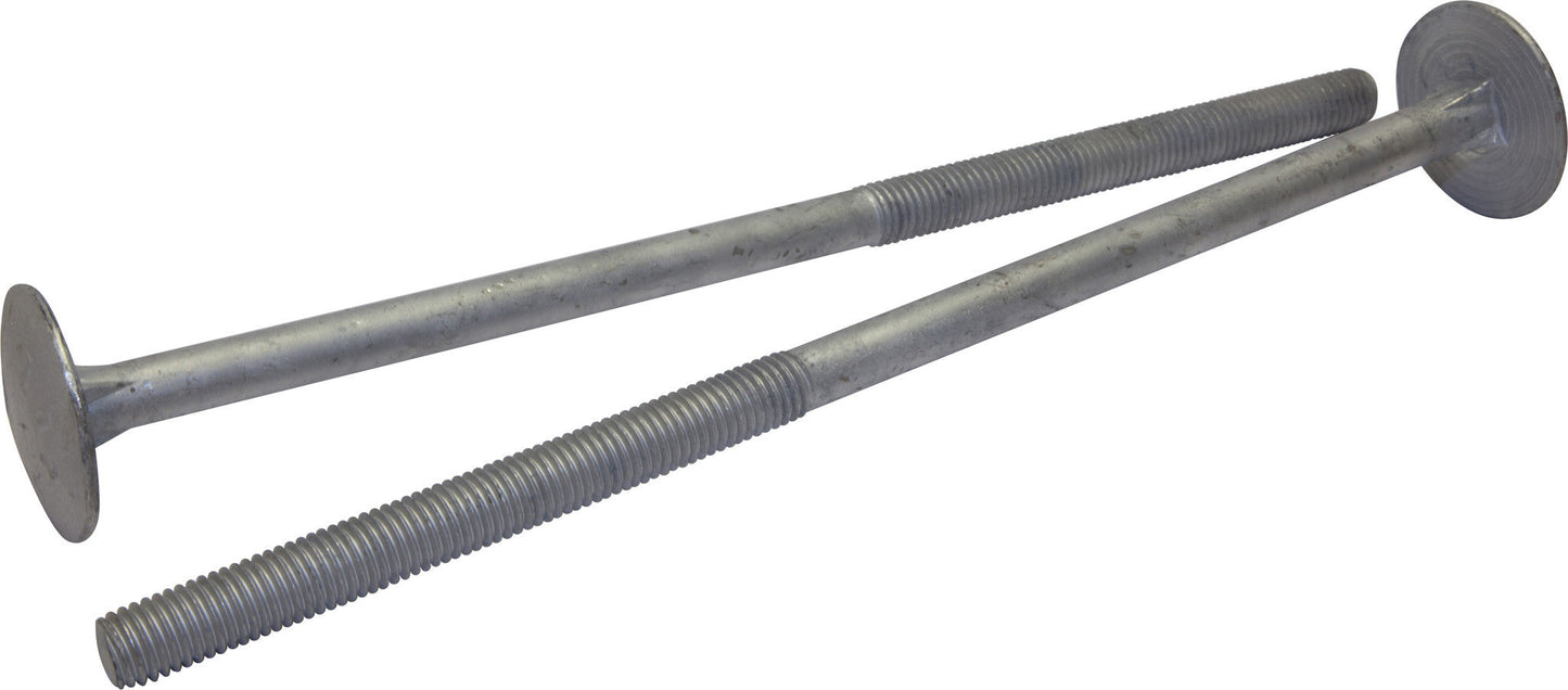 5/8-11 x 12 A307 Grade A Timber Bolts Hot Dipped Galvanized 6in Thread (35)