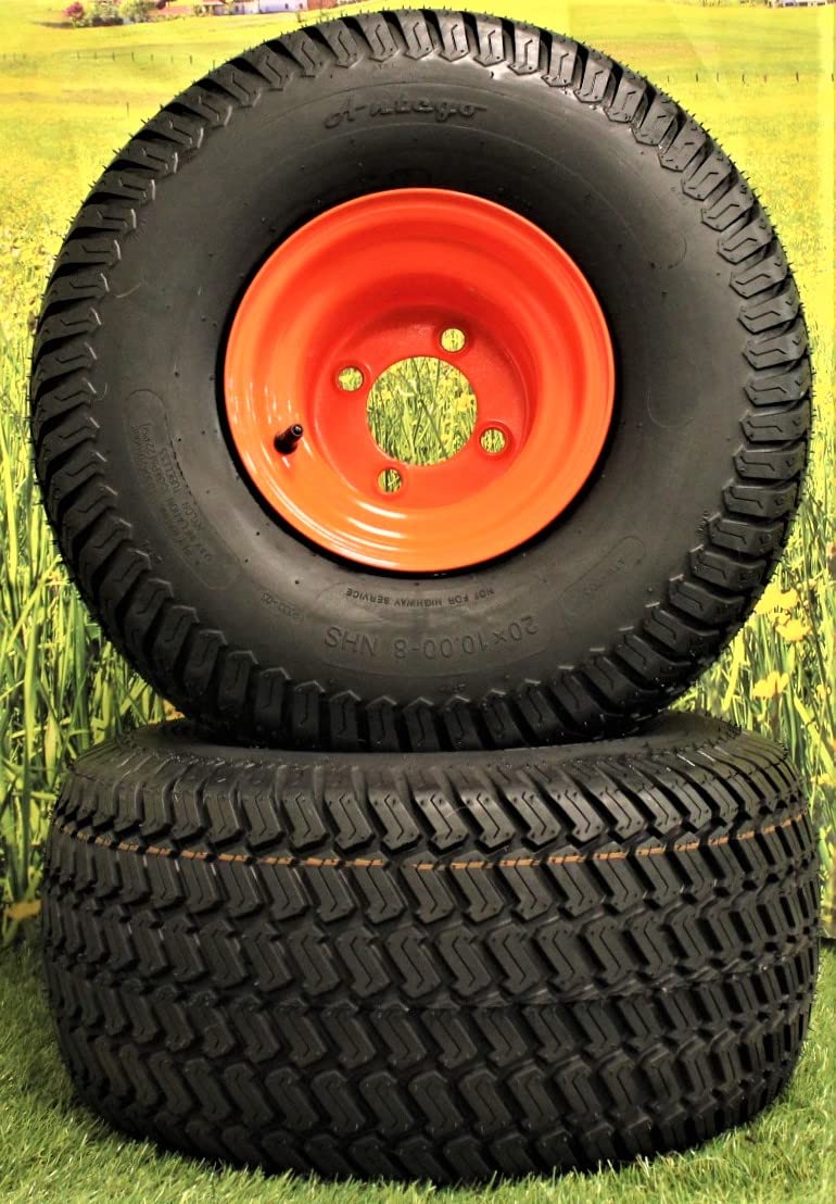 Bad Boy Heavy Duty 20x10.00-8 Tire & Wheel Assemblies (Set of Two)
