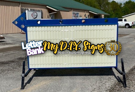 8 foot [48" x 96"] A7 Arrow Portable Readerboard Arrow Signs
