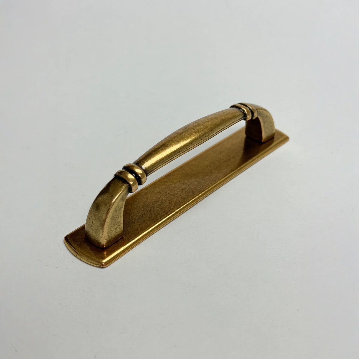 Backplate Antique Brass "Portofino" Drawer Pull and Knob - 🆕 New Arrivals, All Products, Products from Euro • Knobs, 🛠️ Tools + Hardware - Little Red General Store