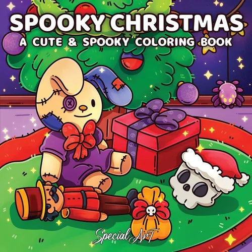 Spooky Christmas: Coloring Book for Adults and Teens with Creepy-Cute Holiday Scenes and Cozy Winter Vibes for Relaxation