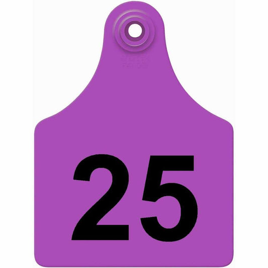 1-25 PURPLE Allflex: Maxi Fem/Sm Male