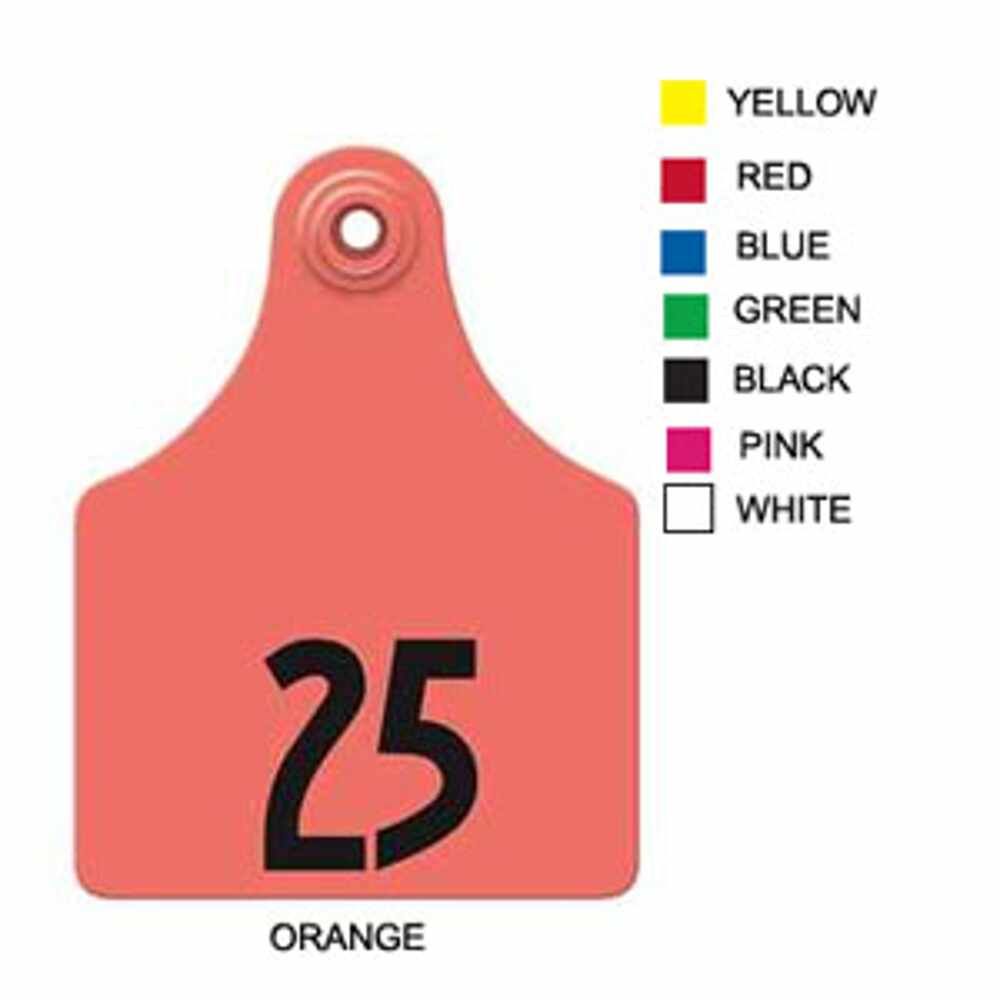 76-100 yellow Allflex: MAXI Fem/Sm Male