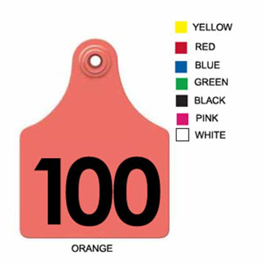 Allflex - MAXI Fem/Sm Male - RED - BLANK -25 P/BAG