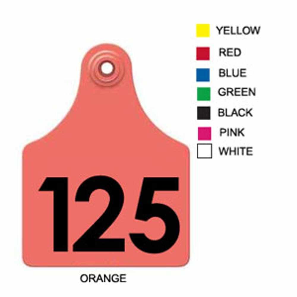 1-25 yellow Allflex: Maxi Fem/Sm Male