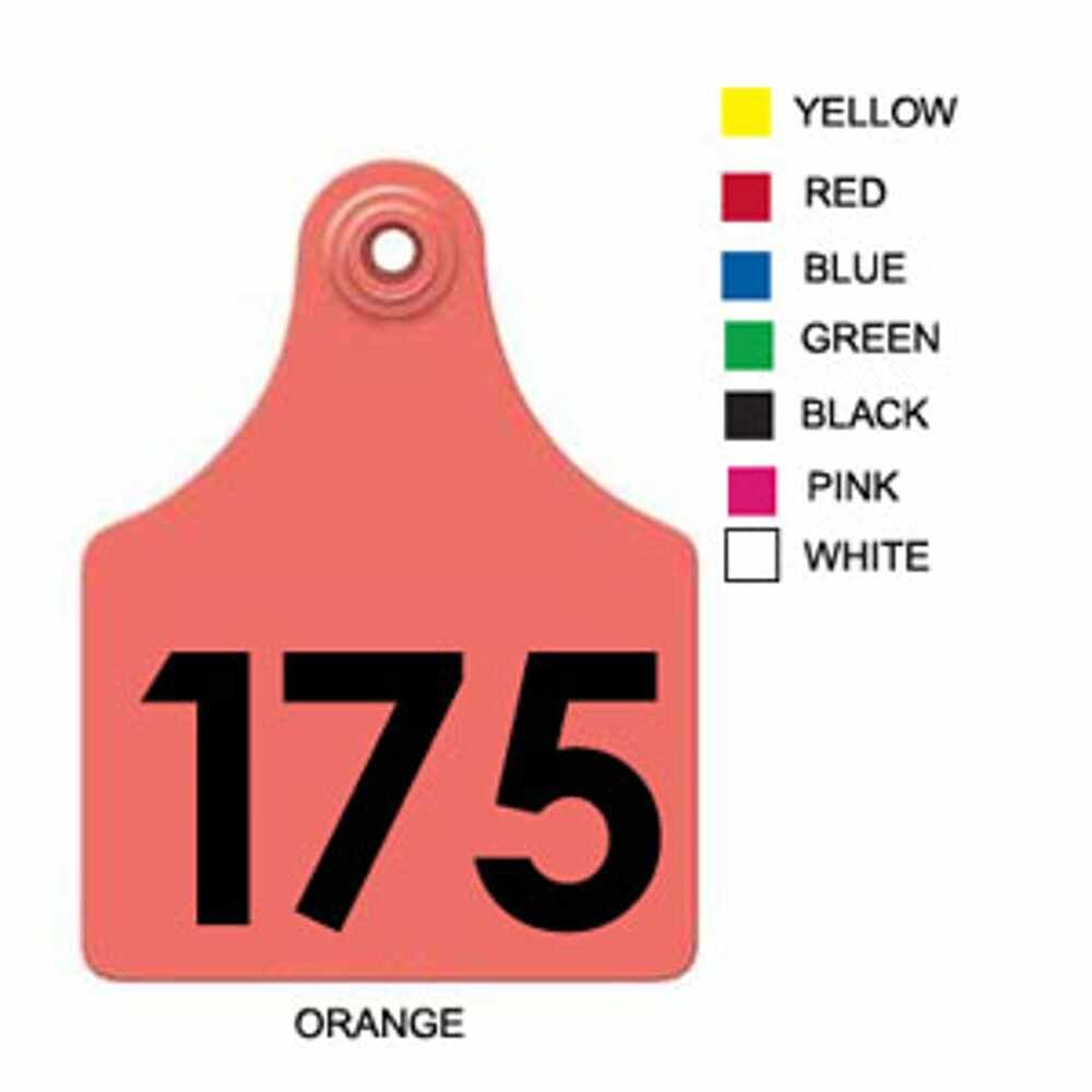 Allflex - MAXI Fem/Sm Male - RED - BLANK -25 P/BAG
