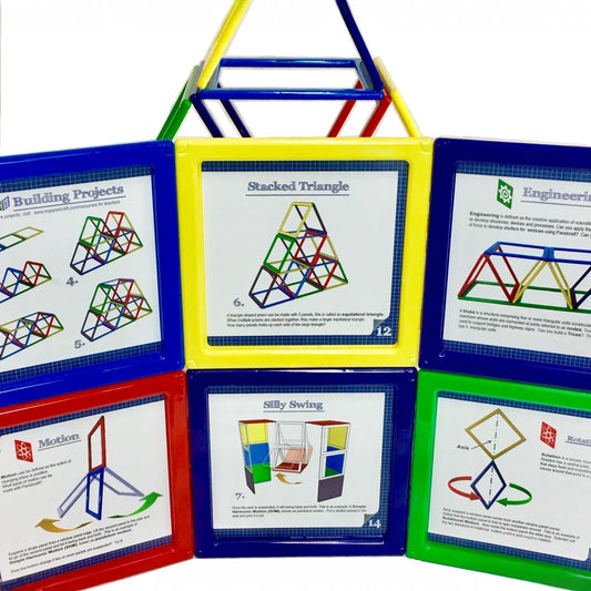 Rainbow Solids 76 pc School/Small Exhibit set