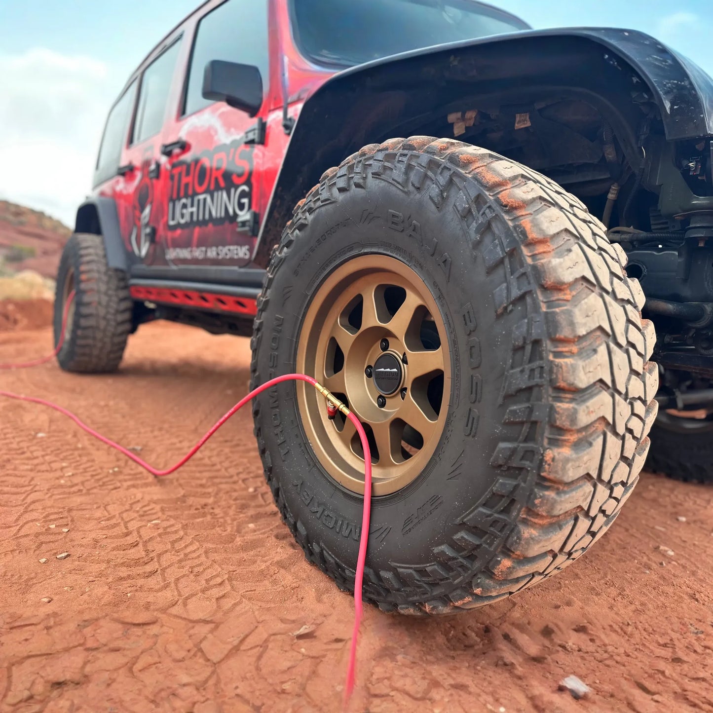 Fullsize / Candy Red / Hoses Only - NO MANIFOLD