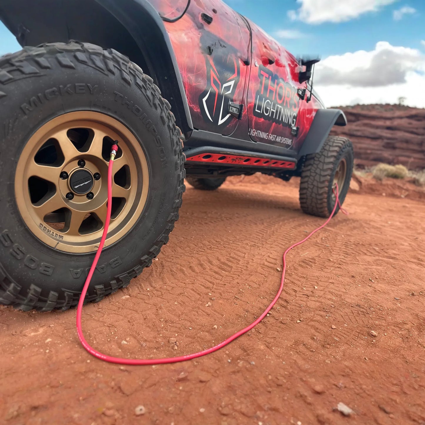 Fullsize / Candy Red / Hoses Only - NO MANIFOLD