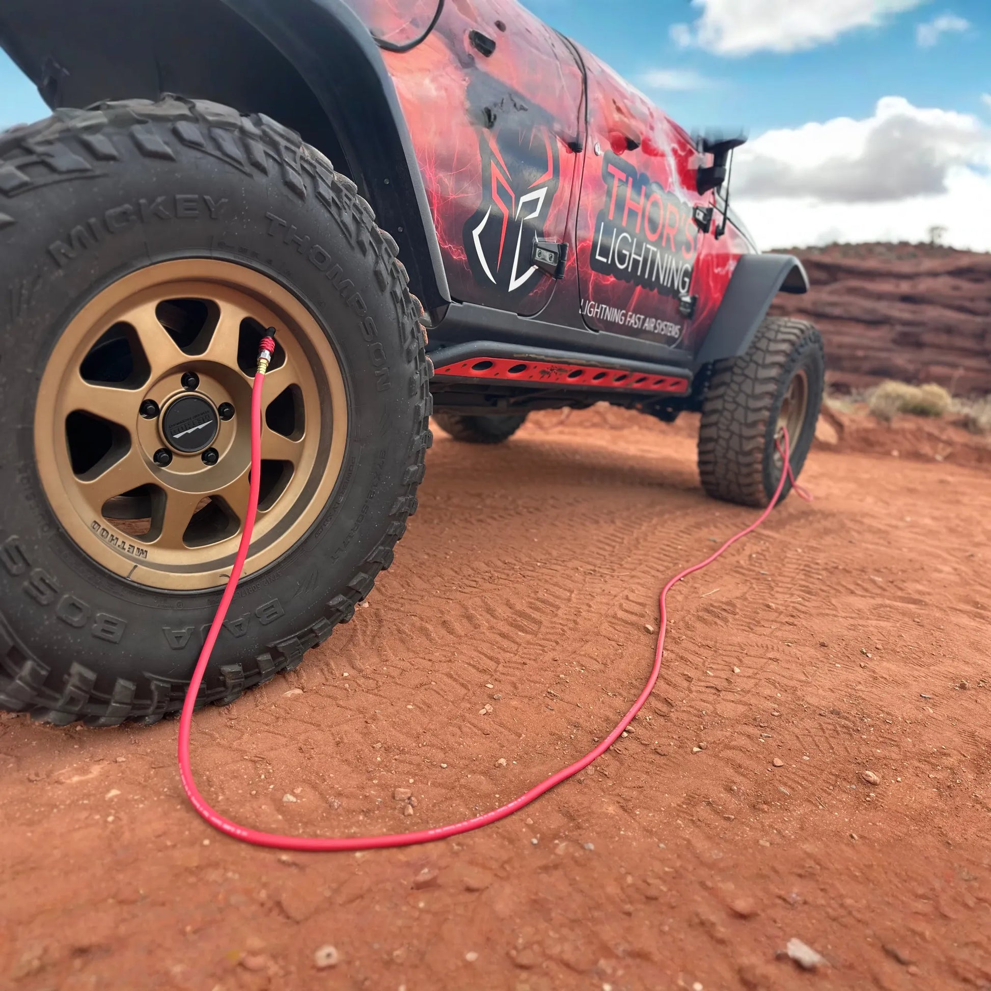 Fullsize / Candy Red / Hoses Only - NO MANIFOLD