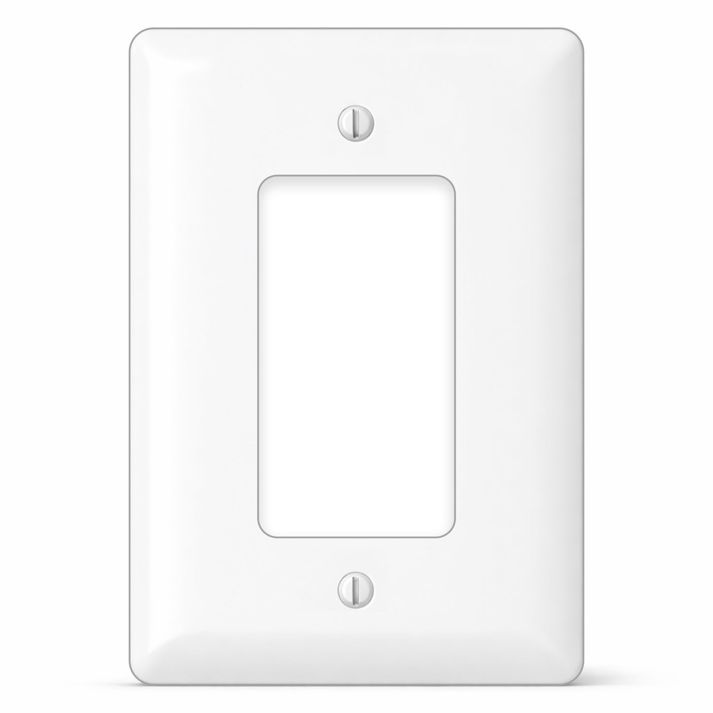 1 Gang White Metal Rocker Switch Maxi Plate