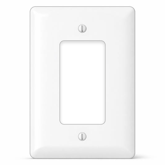 1 Gang White Metal Rocker Switch Maxi Plate