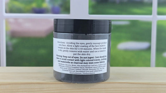 TSA Handmade Activated Charcoal 2-in-1 Face Mask and Wash