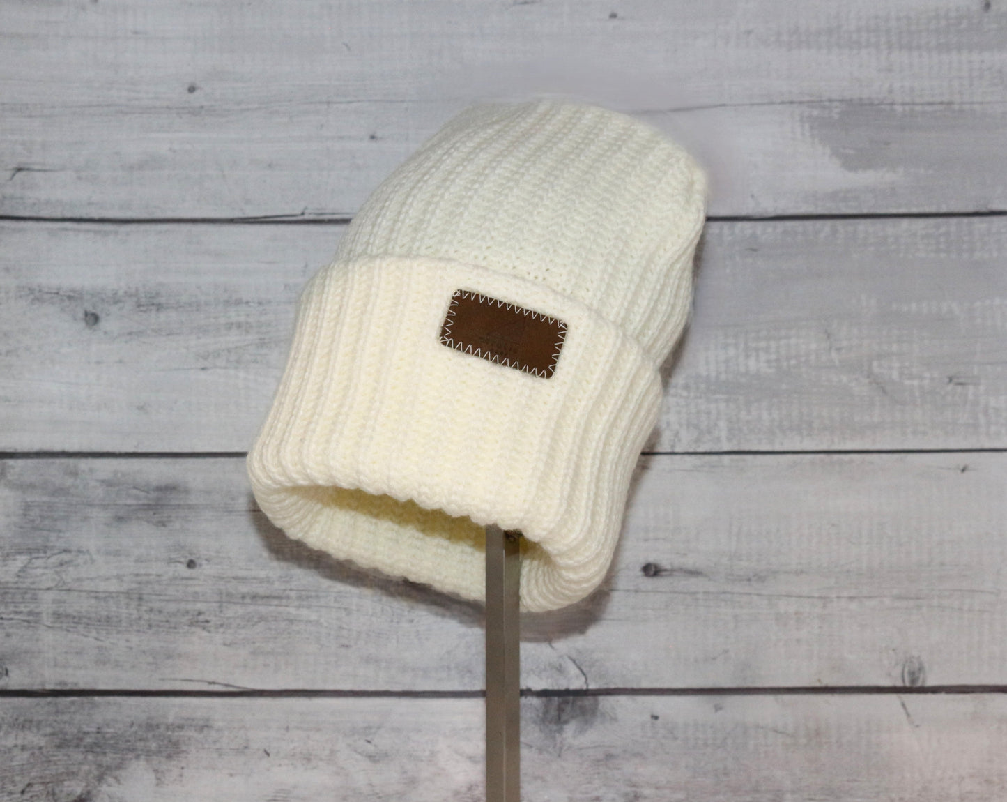 Adult Acrylic Ribbed Cuff Hat