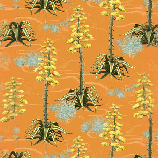 Agave Valley Wallpaper, orange