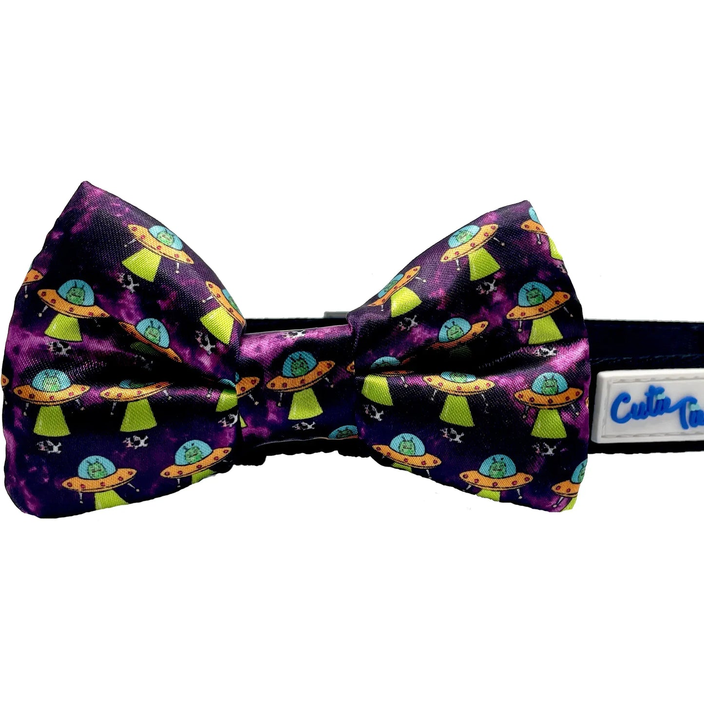 Alien Invasion UFO Dog Bow Tie