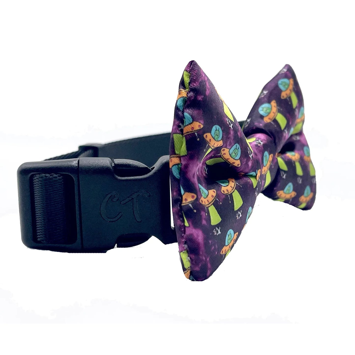 Alien Invasion UFO Dog Bow Tie