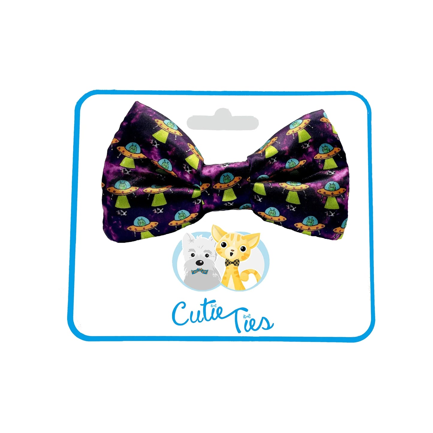 Alien Invasion UFO Dog Bow Tie
