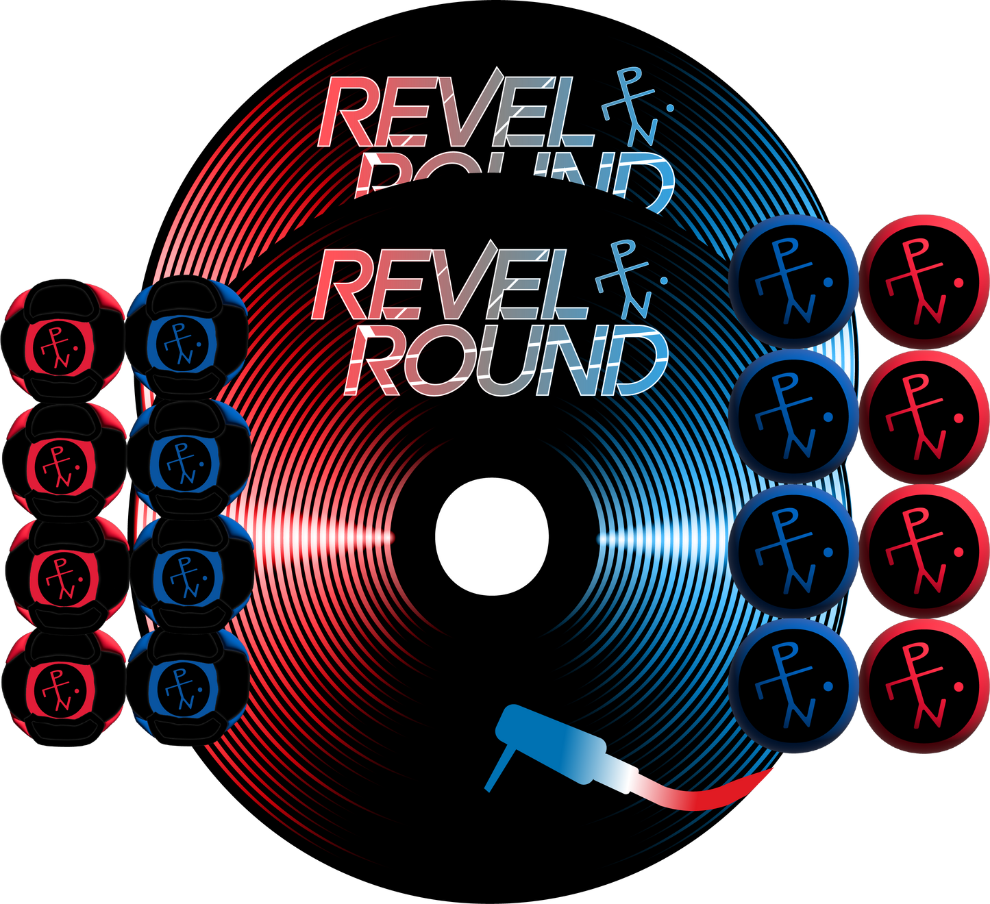 💿 Turntable Edition | Red & Blue Remix