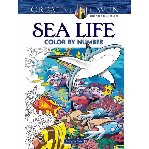 Creative Haven Sea Life Color by Number Coloring Book