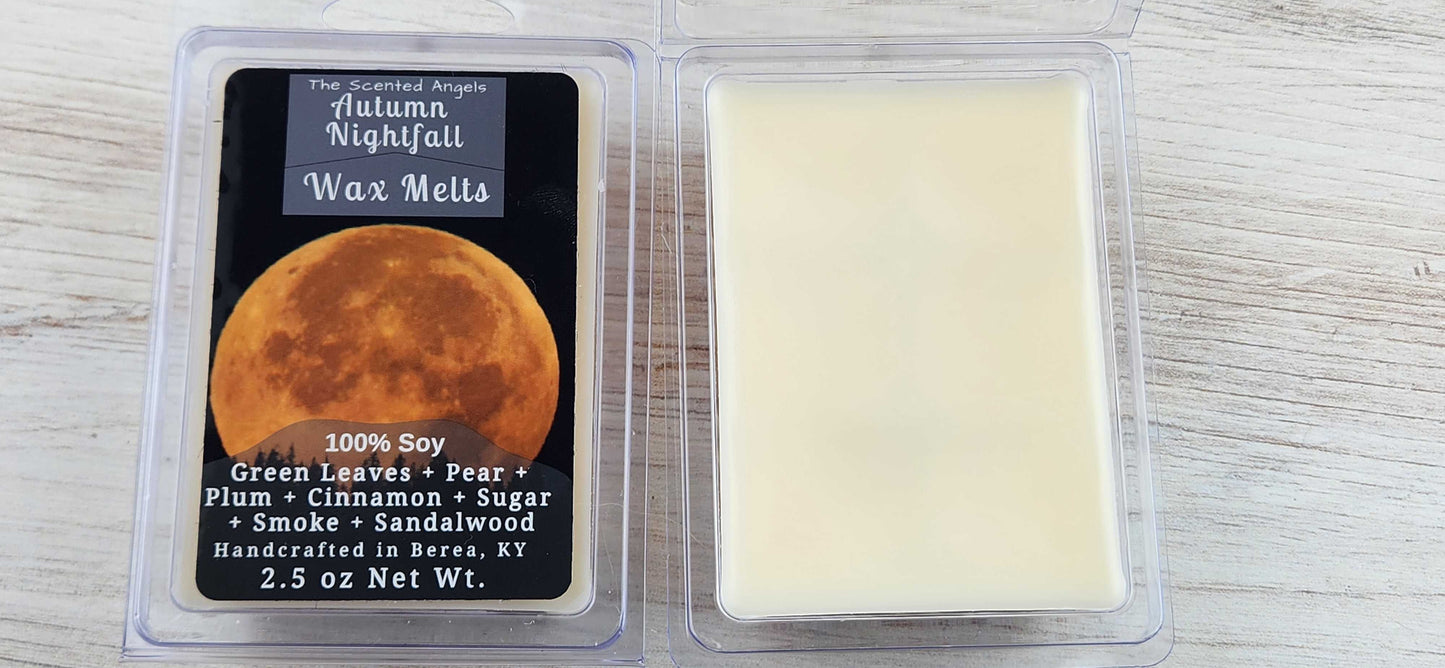 Autumn Nightfall -- 100% Soy Wax Melts - 2.5 oz - 6 cubes