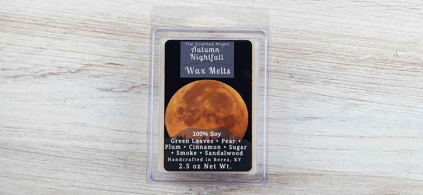Autumn Nightfall -- 100% Soy Wax Melts - 2.5 oz - 6 cubes