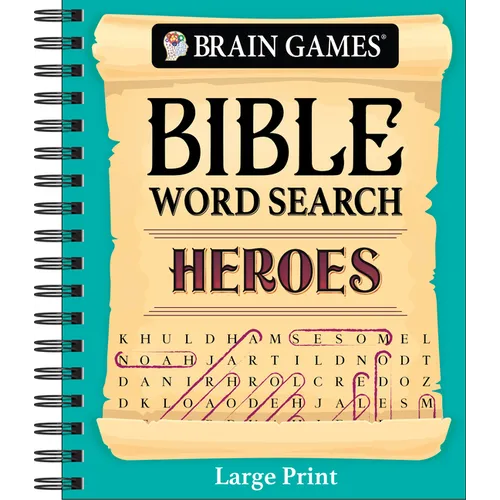 Brain Games - Bible Word Search: Heroes - Large Print