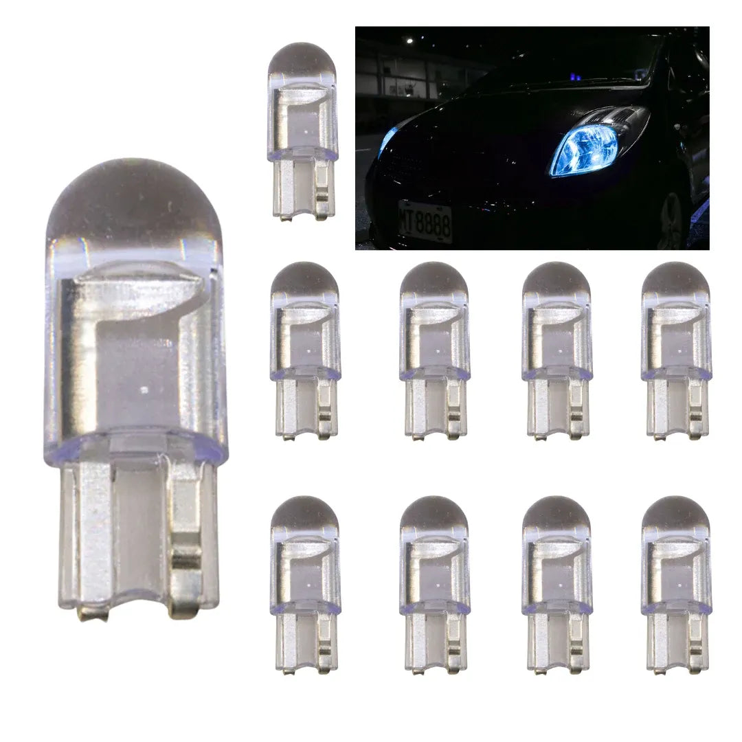 LED Replacement Bulbs Ice Blue T10 10 PCS 12V Compatible with Map Light, Dome Light, License Plate Light, Side Door Courtesy, Cargo Light, or Trunk Light, Instrument Panel Light (Pack of 10)