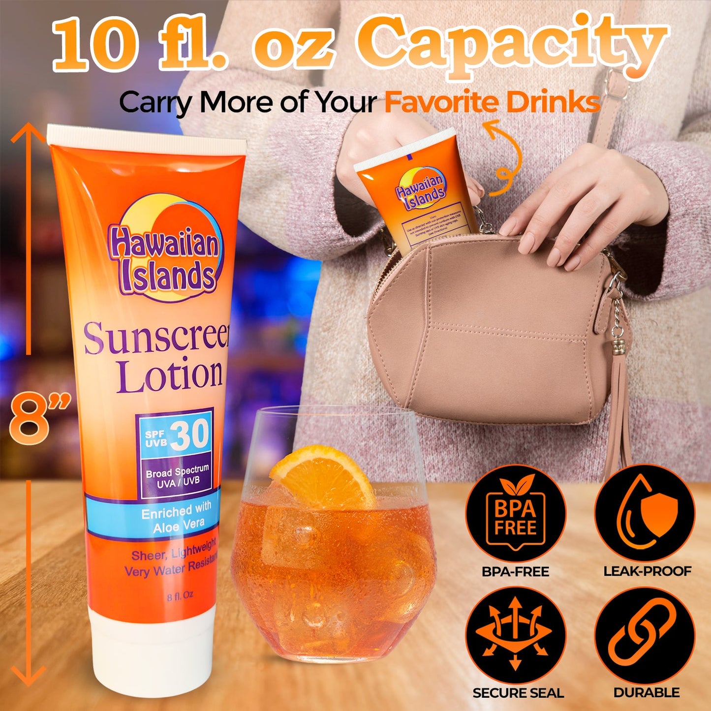 Smuggle Your Booze SPF 30 Sunscreen Flask