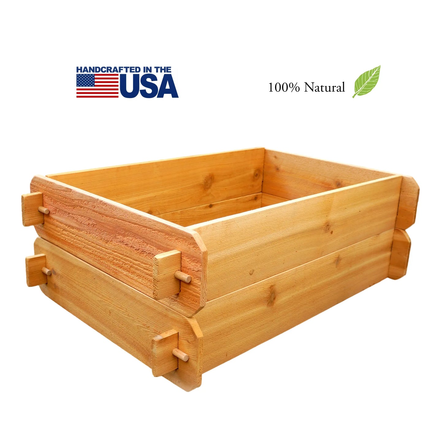 Timberlane Gardens Raised Garden Bed Kit Double Deep (Two 2x3) Select Cedar