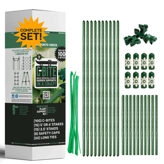4', 5' or 6' Monster Plant Support!  Custom Trellis & Tomato Cage Kit