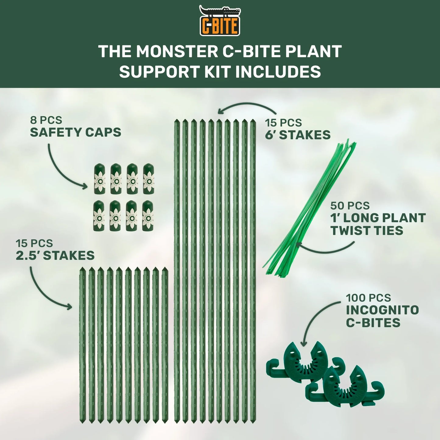 4', 5' or 6' Monster Plant Support!  Custom Trellis & Tomato Cage Kit