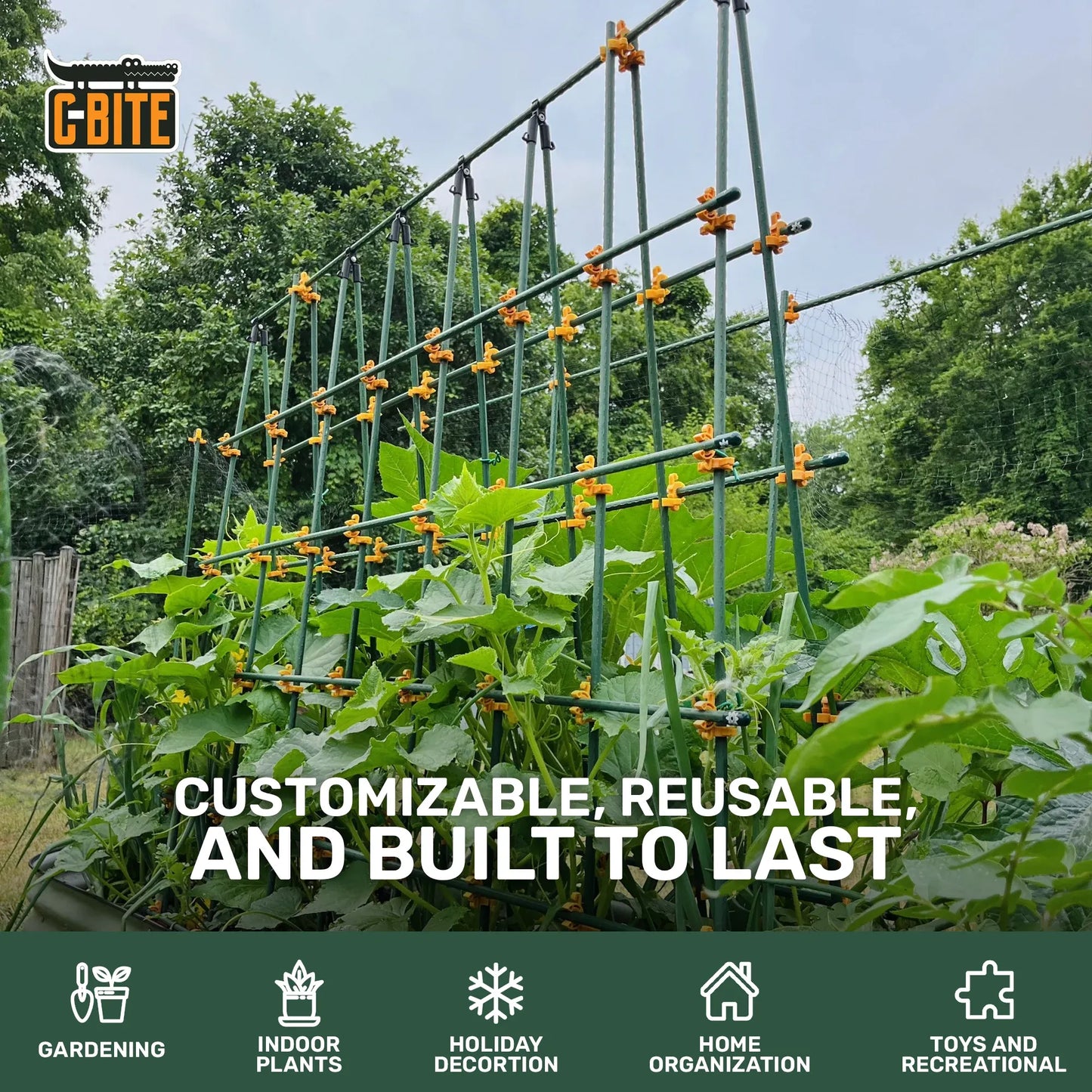 4', 5' or 6' Monster Plant Support!  Custom Trellis & Tomato Cage Kit