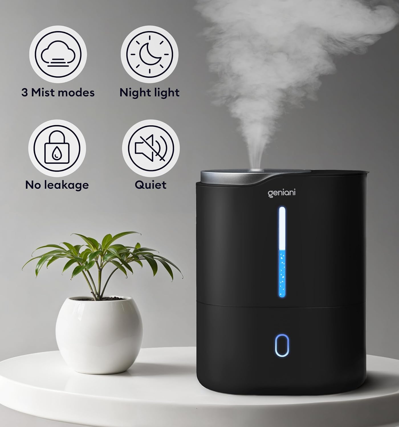 Humidifier Huron 4L, Black