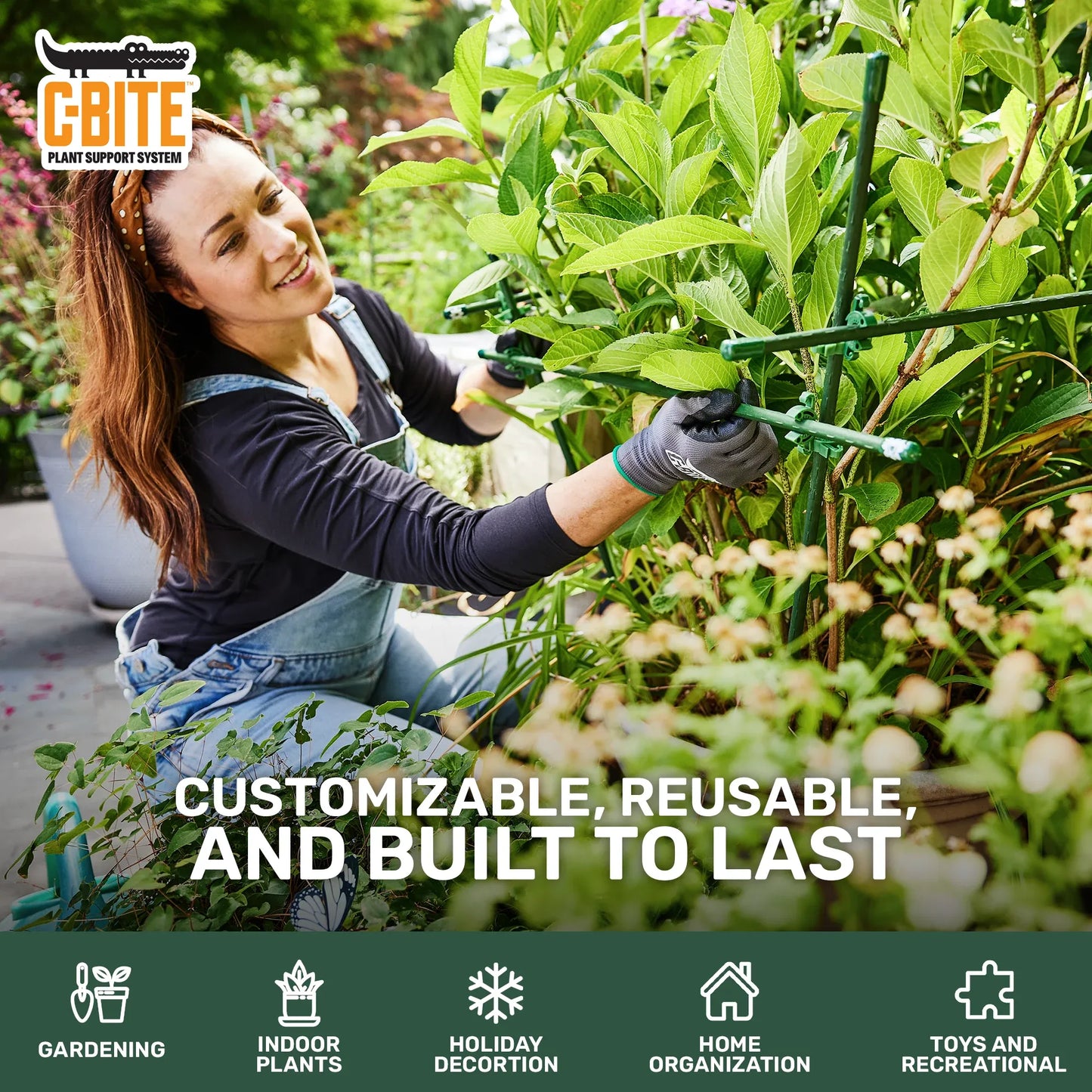 The Maker Kit  - Plant Support System - With or Without 5' upright garden stakes