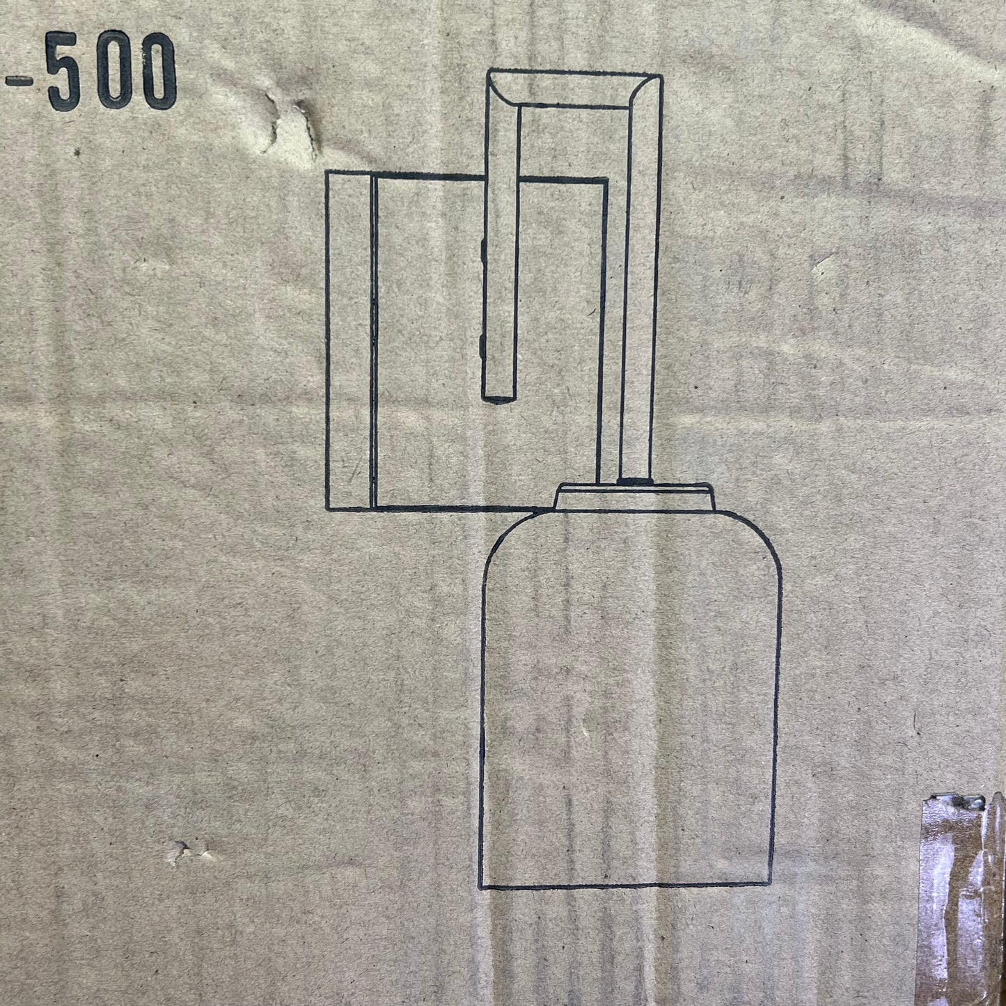 HOME PLACE  Modern Carter Sconce Lighting Fixture  Brushed Nickel 639311BN-500