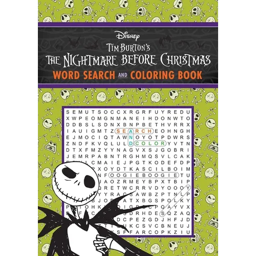 Disney Tim Burton's the Nightmare Before Christmas Word Search and Coloring Book