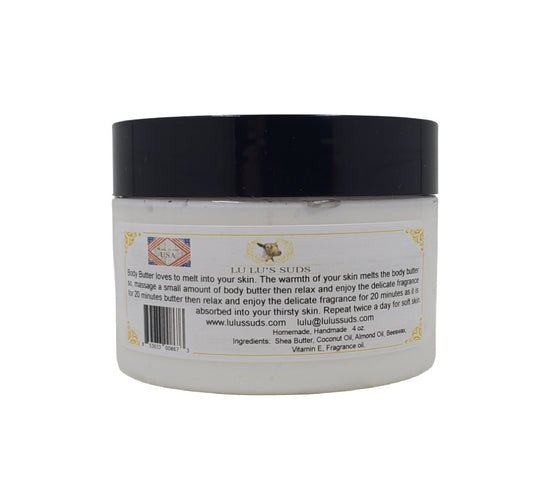 Susie's Rose Coconut Shea Body Butter 4 oz.