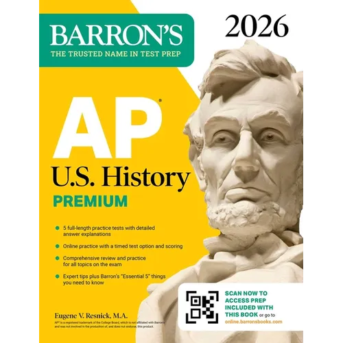 AP U.S. History Premium, 2026: Prep Book with 5 Practice Tests + Comprehensive Review + Online Practice