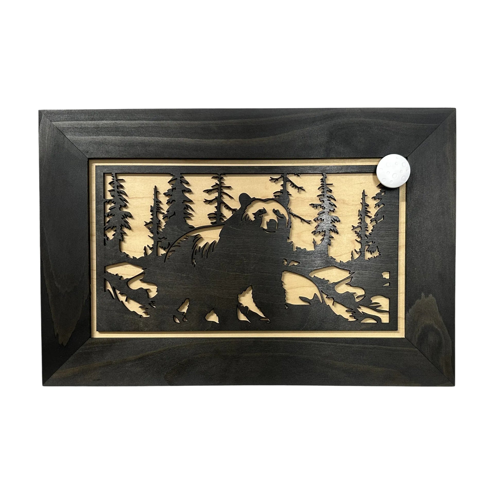 Hidden Black Bear Wall-Mounted Gun Cabinet – Safe Hidden Storage for Firearms