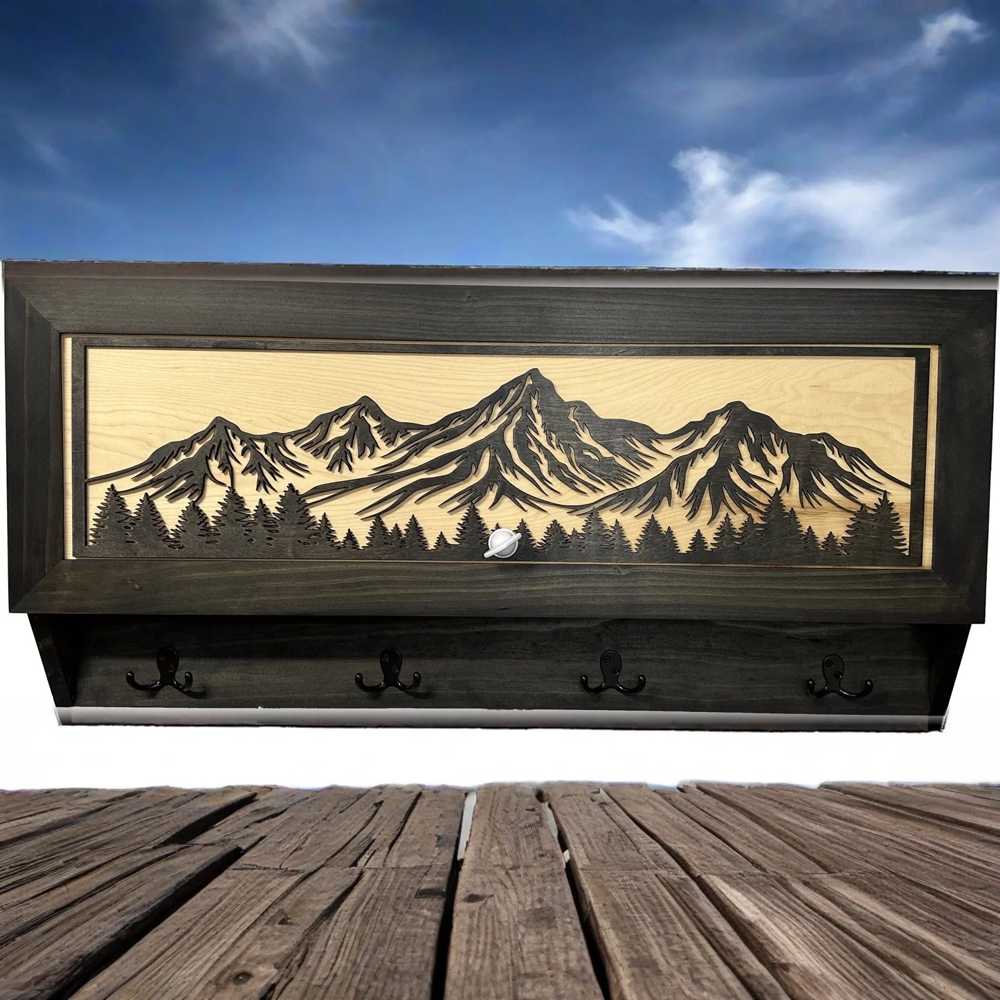 Coat Rack Hidden Gun Storage - Mountain Escape
