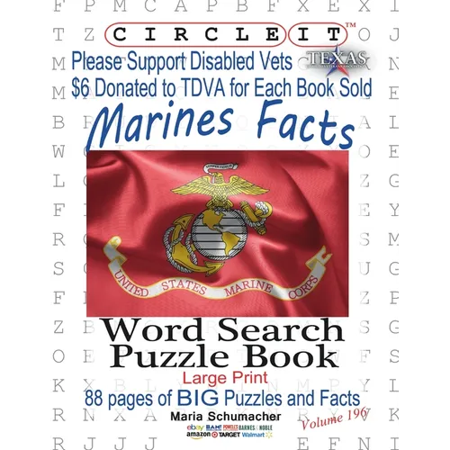 Circle It, US Marine Corps Facts, Word Search, Puzzle Book