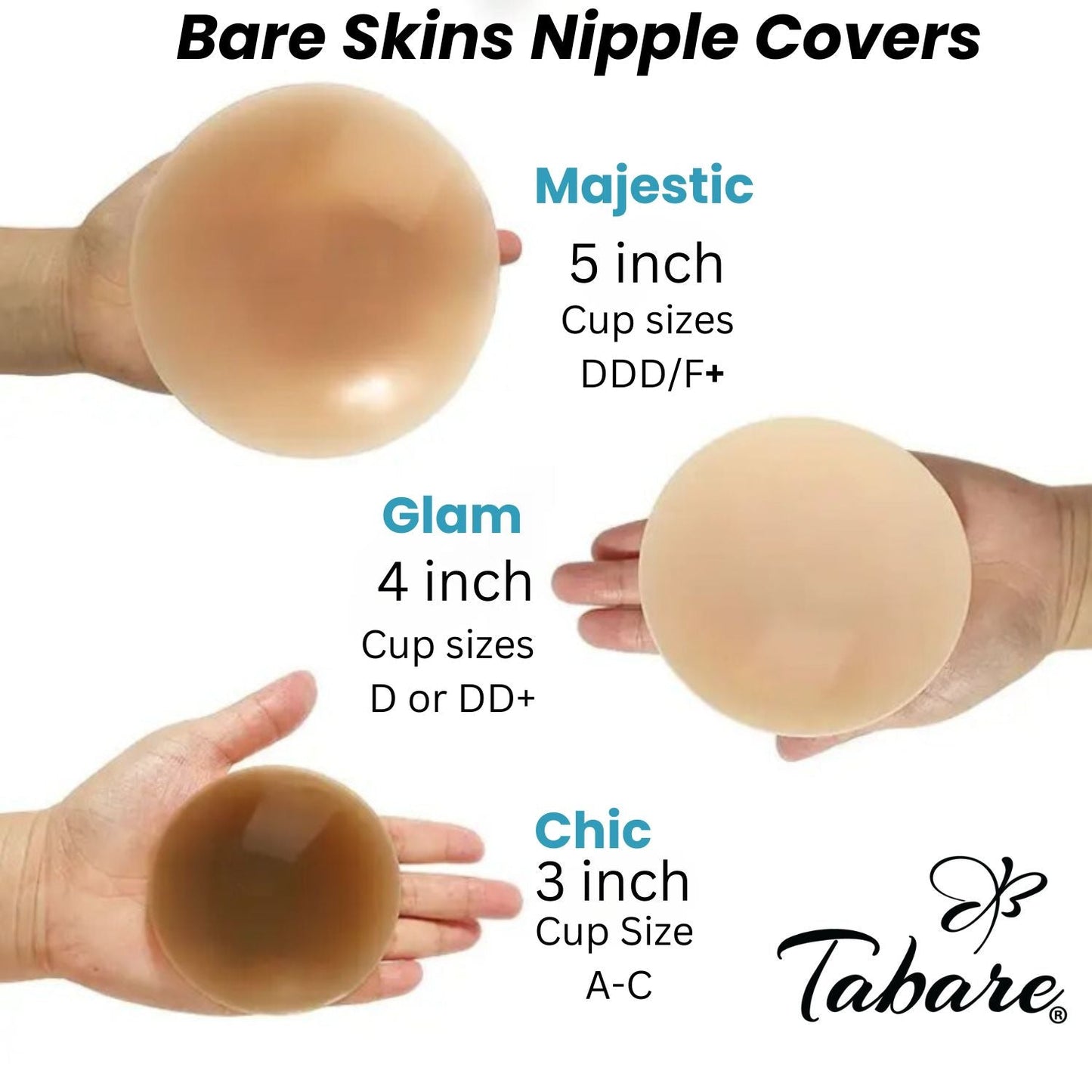 Bare Skins™ Non-Adhesive Silicone Nipple Covers